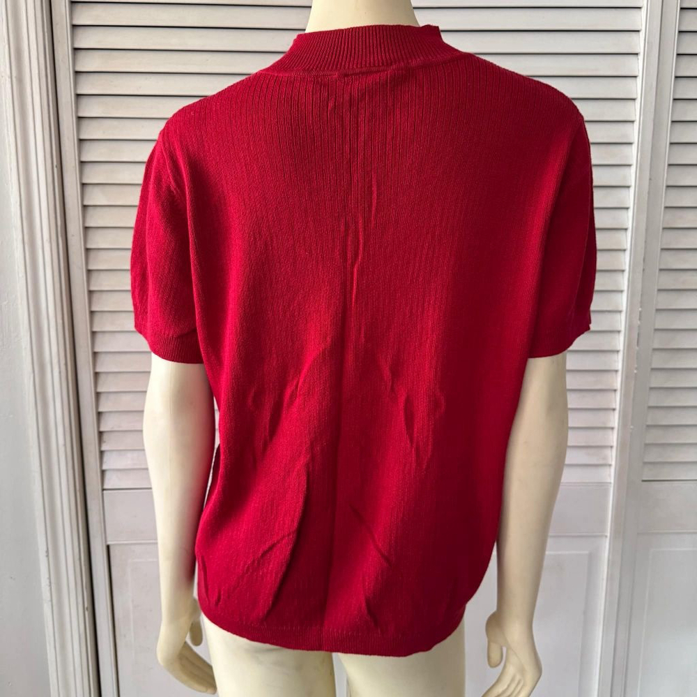 Women's Villager Red Short Sleeve Top Size XL - Picture 3 of 7